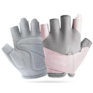 Women’s Fingerless Gym Gloves – Breathable Lightweight Grip