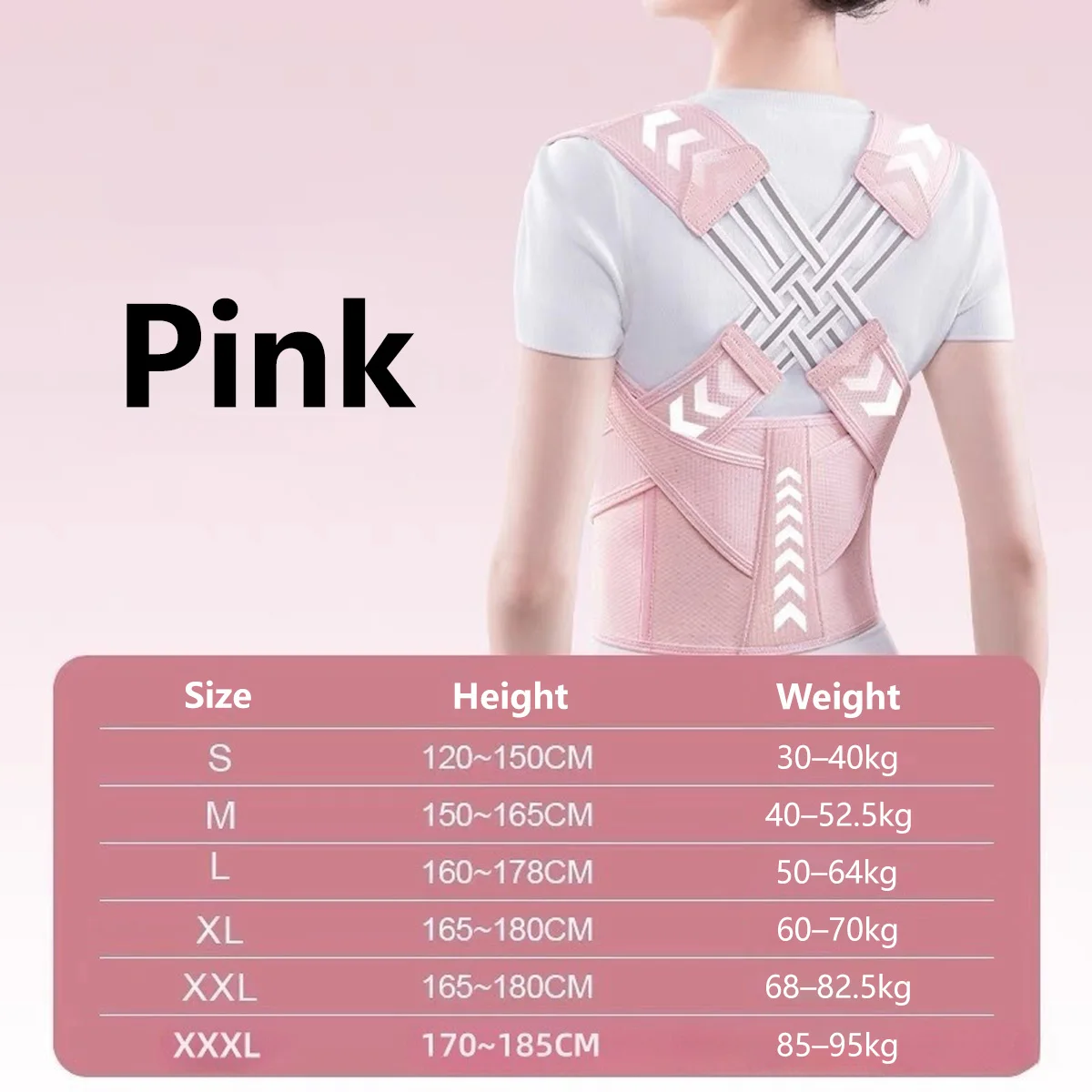 Adjustable Posture Corrector – Back Support Brace for Rounded Shoulders, Men & Women - color options