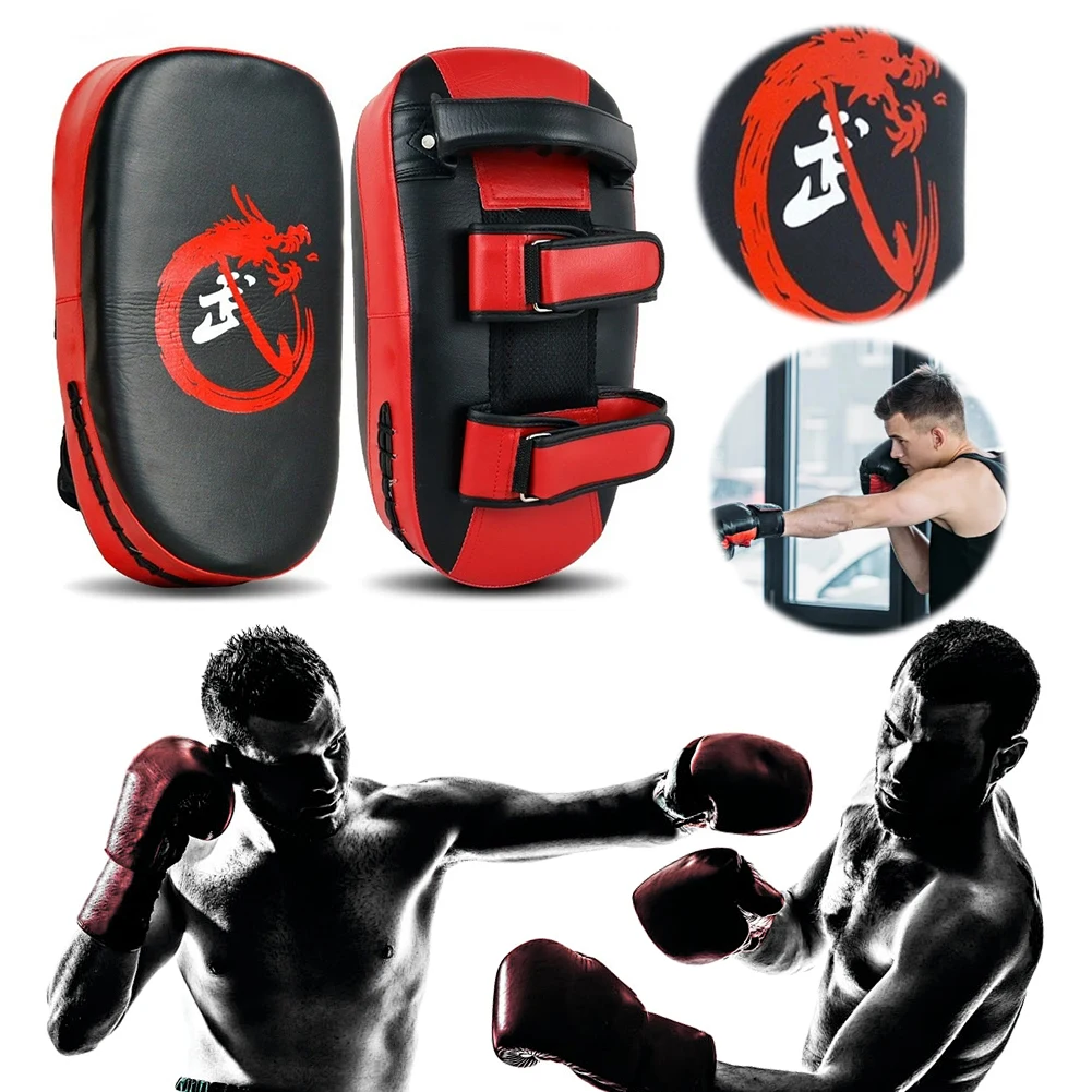 Curved Kick Pad – PU Leather Hand & Foot Target for Muay Thai & Taekwondo