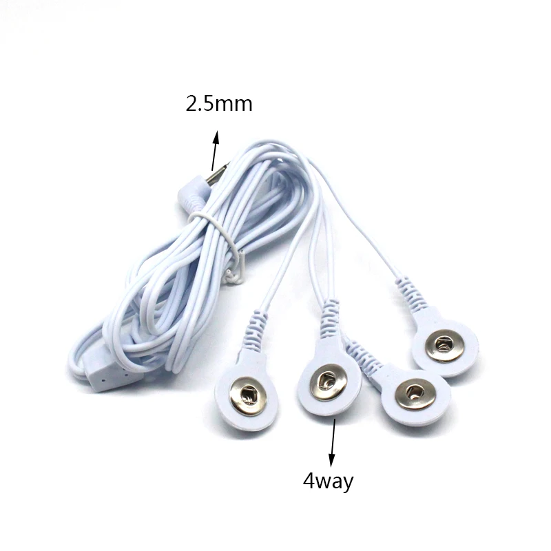 TENS Electrode Lead Wires – Replacement Jack Cables for EMS Units - texture detail