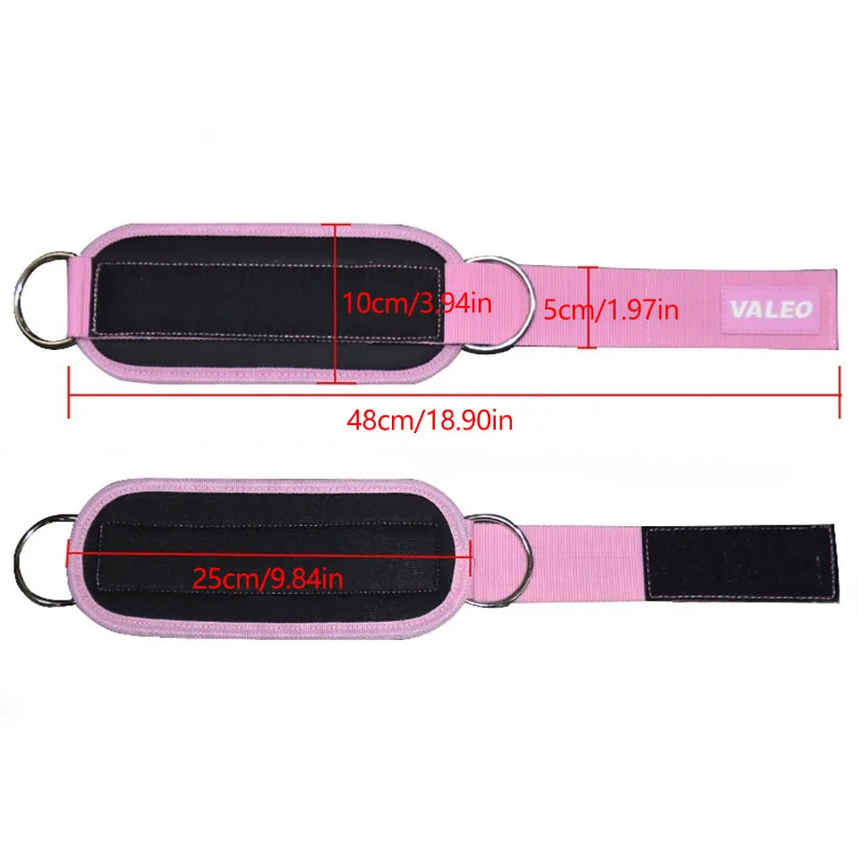 Ankle Resistance Strap with Cuffs – Hip & Glute Cable Trainer - in use