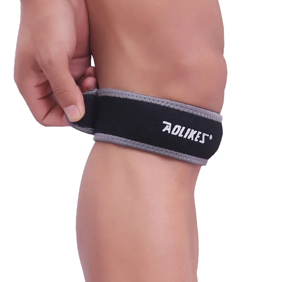 AOLIKES 1PCS Adjustable Knee Patella Cushioning Neoprene Band Support Sports Running - alternate view