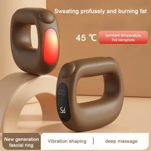 Vibrating Massage Ring with Heat & EMS – Handheld Neck & Shoulder Massager