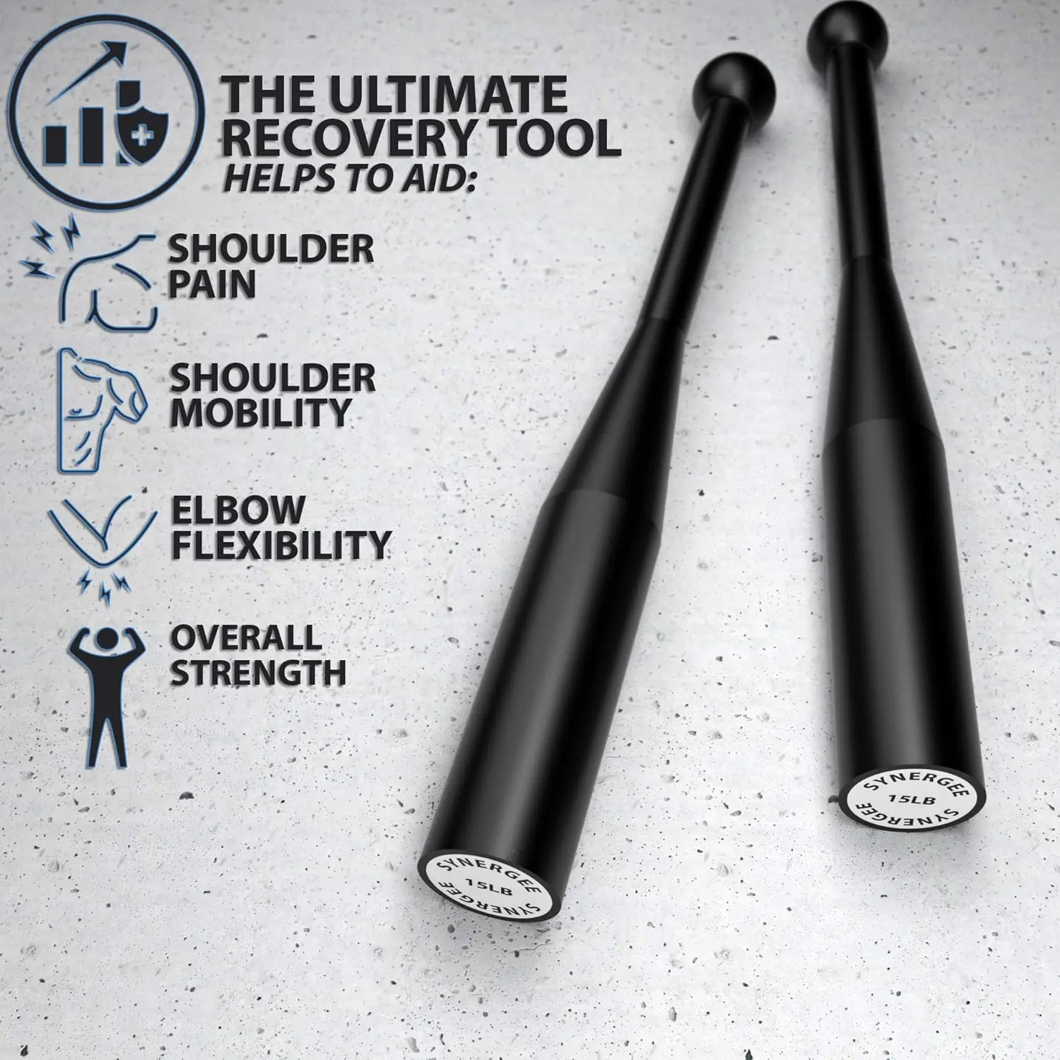 Steel Indian Clubs (Sold in Pairs) – Grip, Forearm & Shoulder Mobility - in use