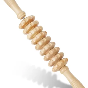 Wooden Fascia Massage Roller – Manual Trigger Point Muscle Roller
