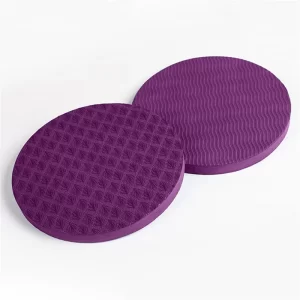 Round Knee Pad 2-Pack – Non-Slip Yoga Cushion for Knees & Elbows