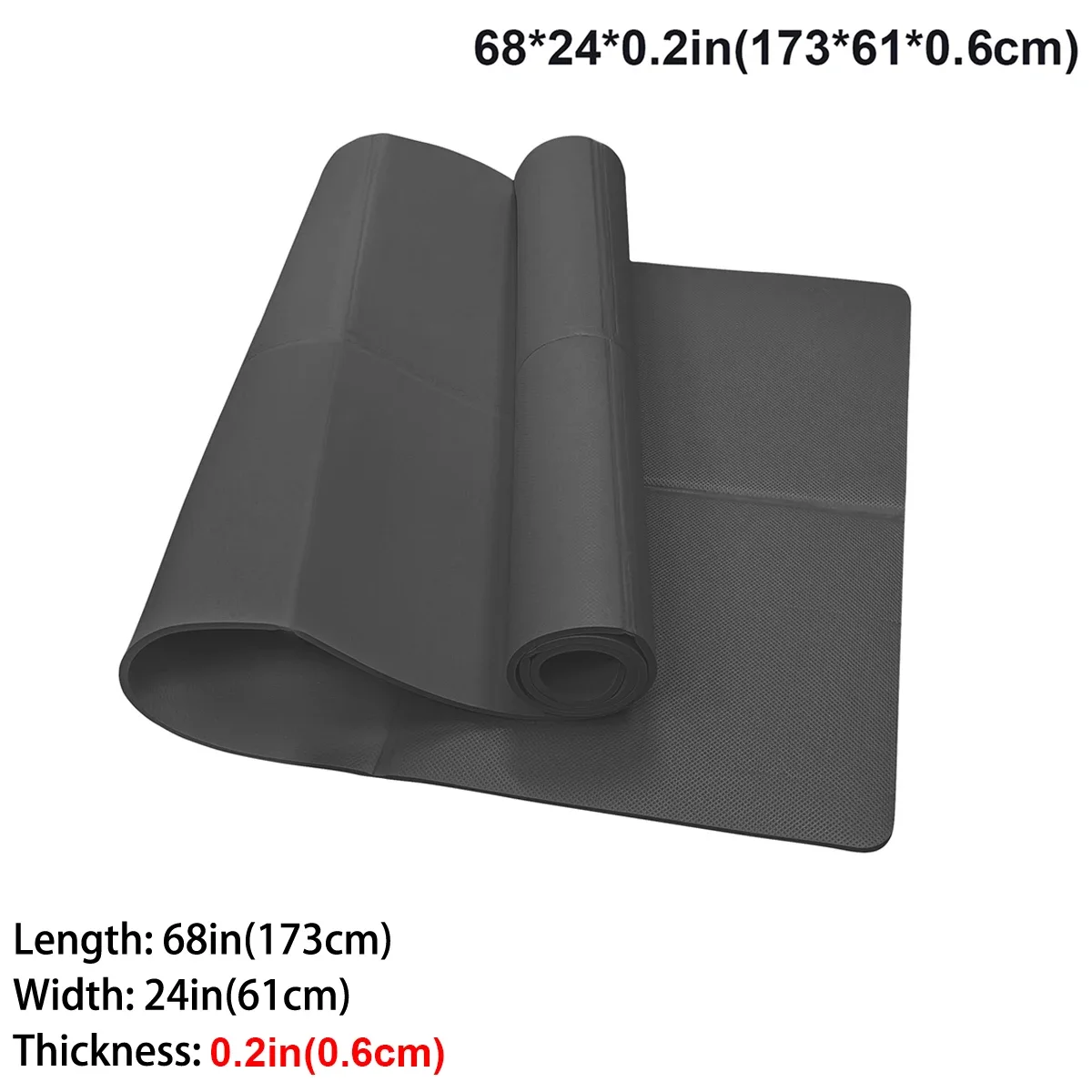 Foldable Yoga Mat Eco Friendly EVA Folding Travel Fitness Exercise 3mm - view 16