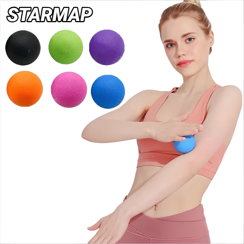 TPE 6CM Fascia Ball Deep Tissue Muscle Relaxation Exercise Sports Fitness - close-up detail