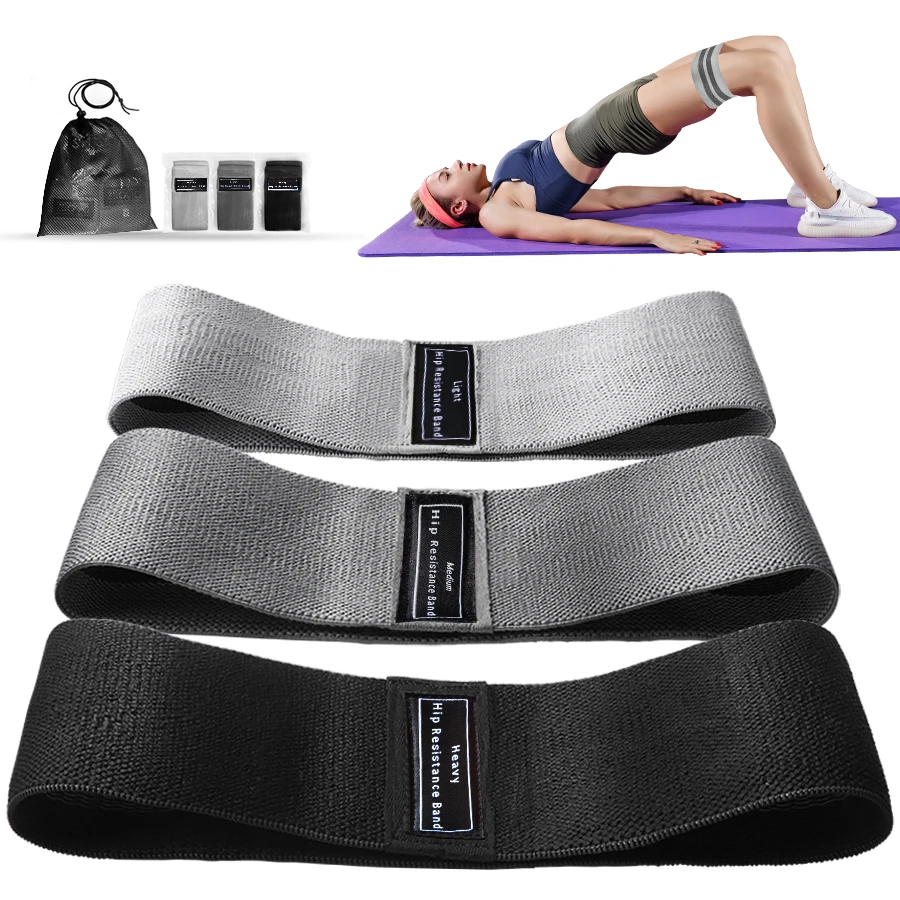 Fabric Booty Bands – Non-Slip Hip & Glute Resistance Bands - close-up detail