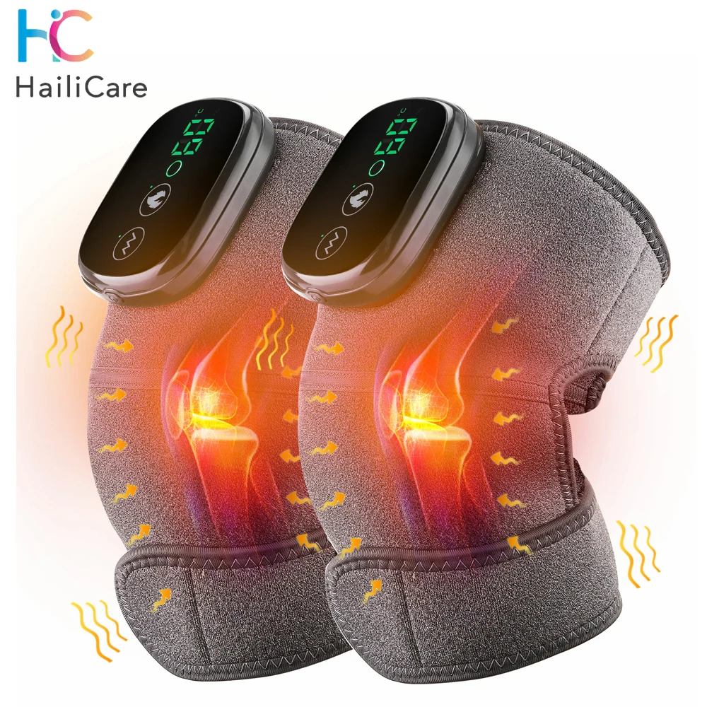 Electric Heated Knee Massager – Vibration & Heat Therapy Knee Pad