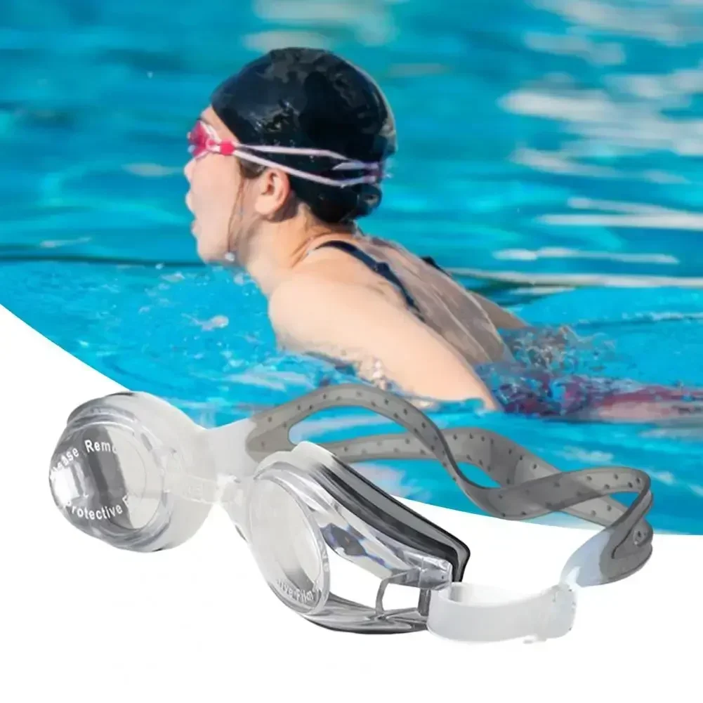 Ergonomic Swimming Goggles – Comfortable Wide-View Lenses for Lap Swimming - alternate view