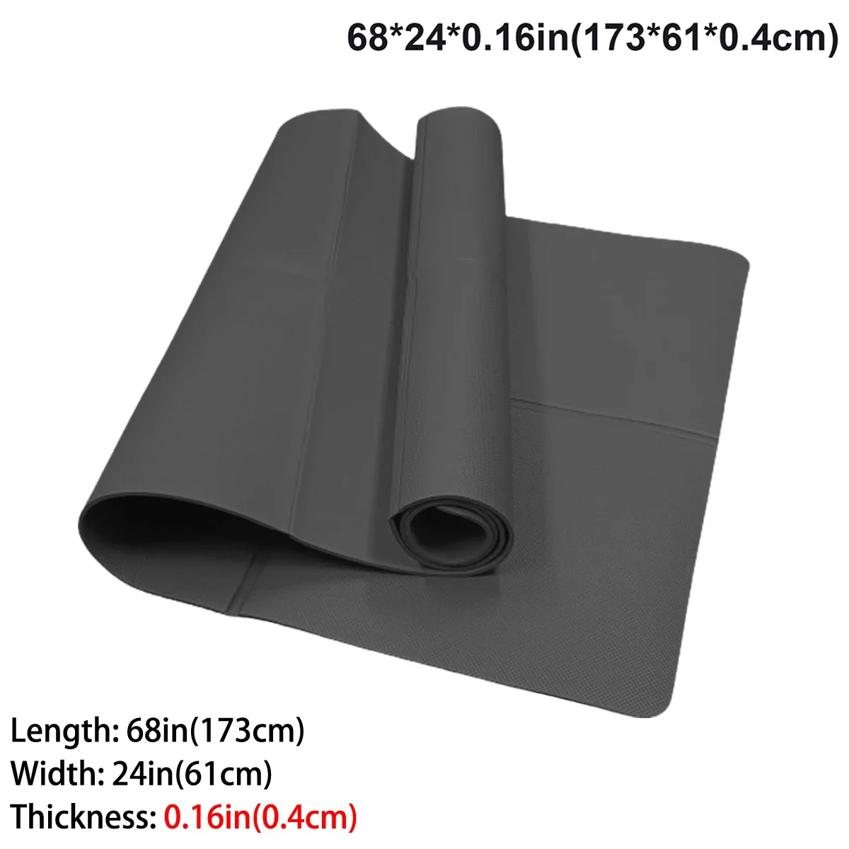 Foldable Yoga Mat Eco Friendly EVA Folding Travel Fitness Exercise 3mm - view 12
