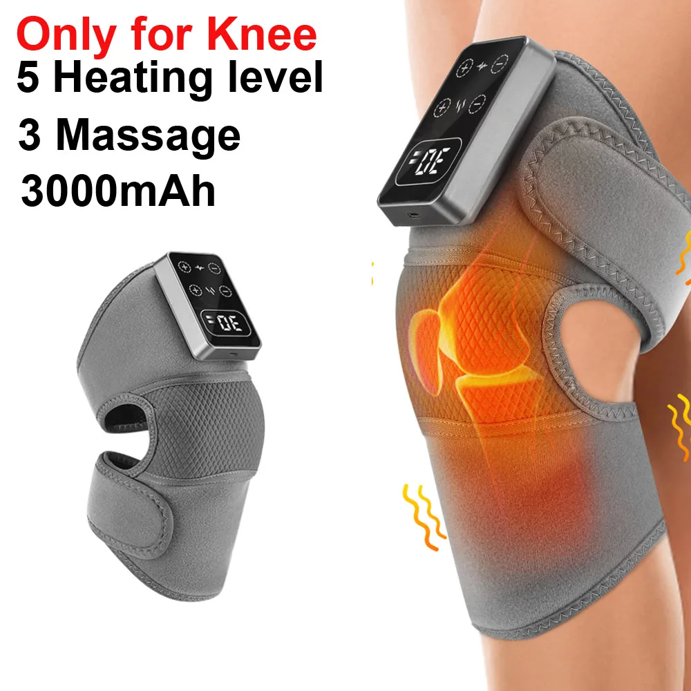 Electric Heated Knee Massager – Vibration & Heat Therapy Knee Pad - detail view