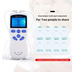 Dual-Channel TENS & EMS Unit – 8 Modes with Electrode Pads
