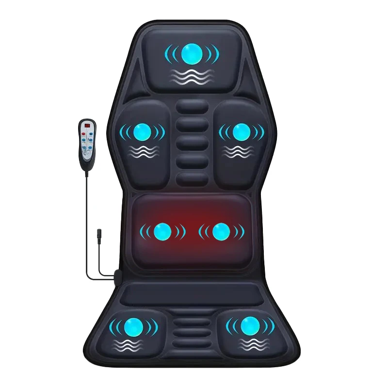 Vibration Back Massage Seat Cushion with Heat – Chair Pad for Office & Car - packaging