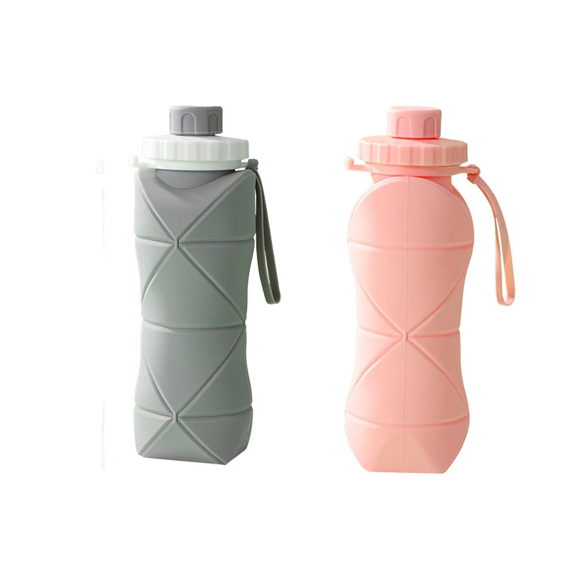 Collapsible Silicone Water Bottle – Foldable Flask for Hiking & Travel - view 12
