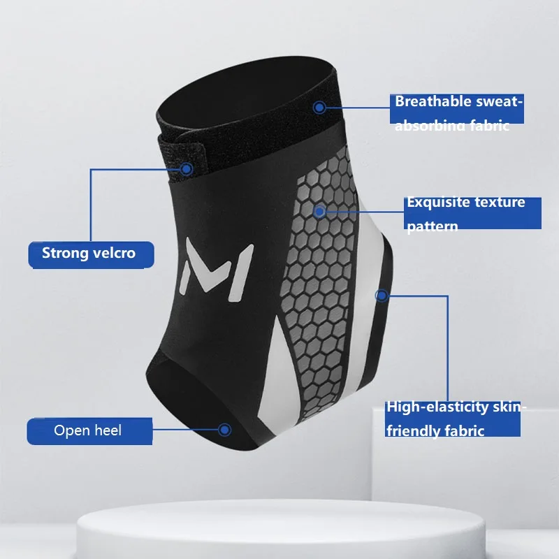 Ankle Support Brace & Plantar Fasciitis Night Splint – Compression Anklet - in use