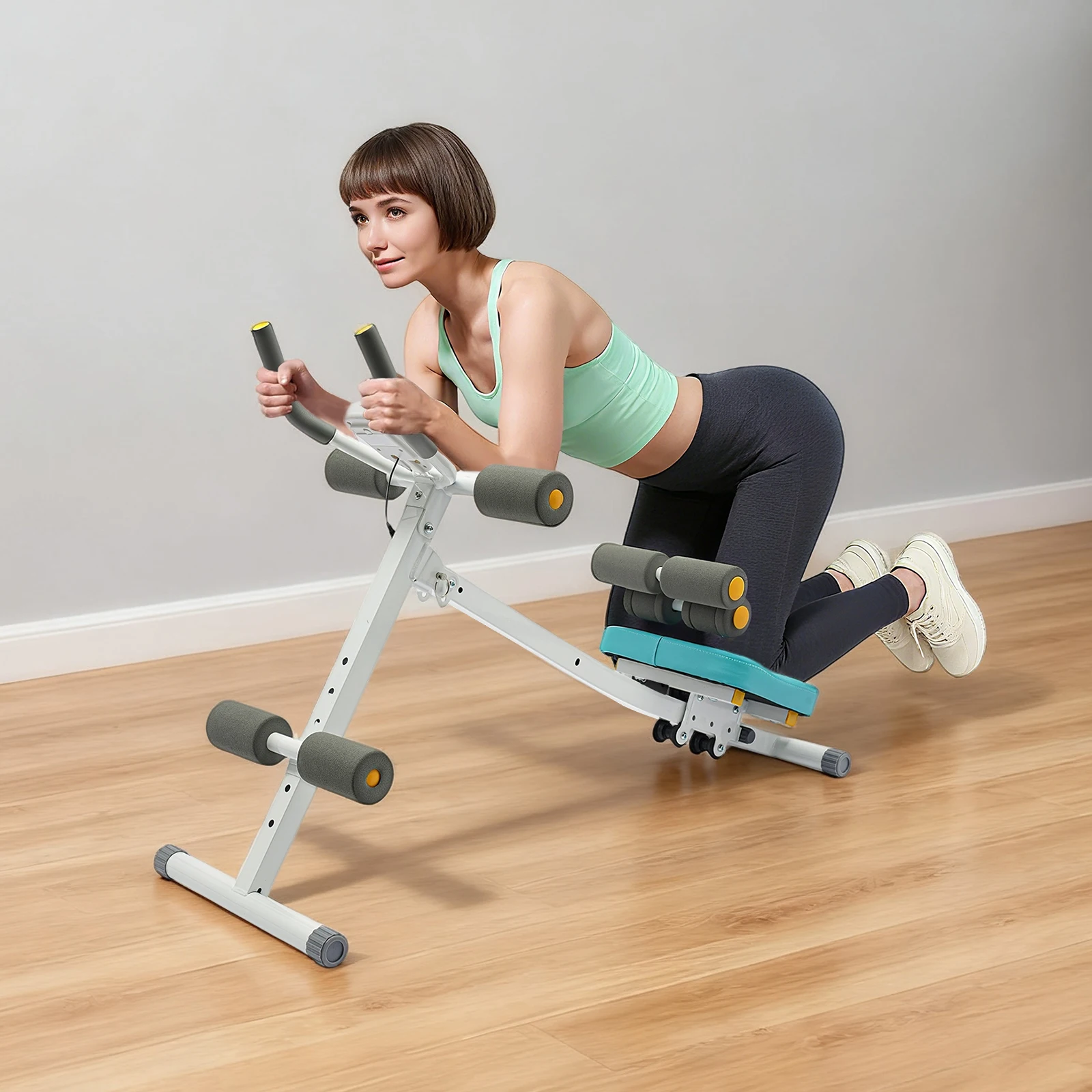 Home Ab Roller Machine Foldable Core Trainer with LCD Display 120kg - color options