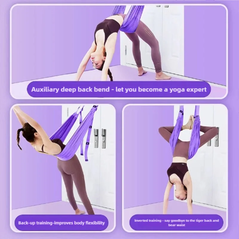 Aerial Yoga Stretching Belt – Adjustable Yoga Swing Strap - packaging