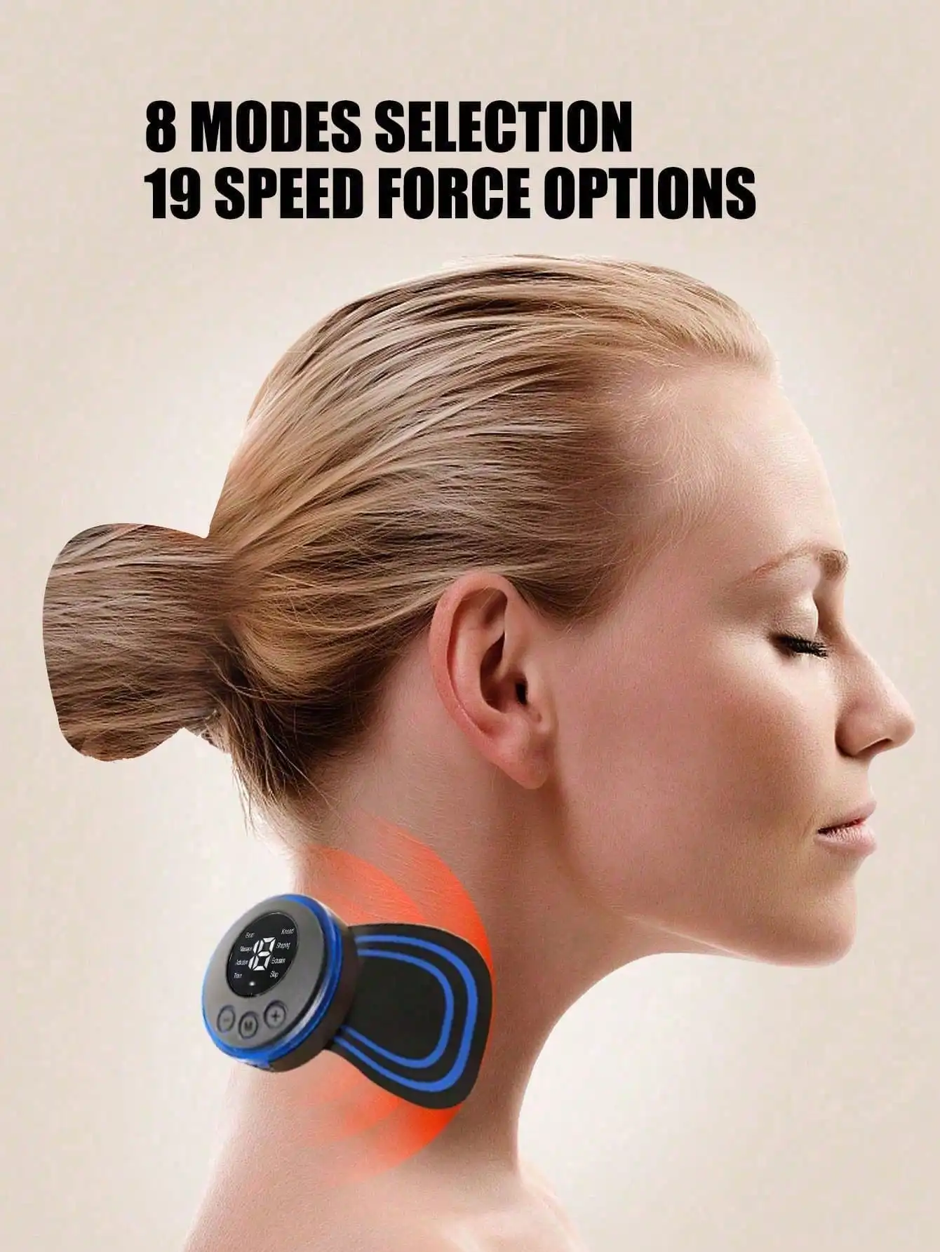 Electric Neck Massage Pads – Shoulder & Neck Relief Stimulator - close-up detail