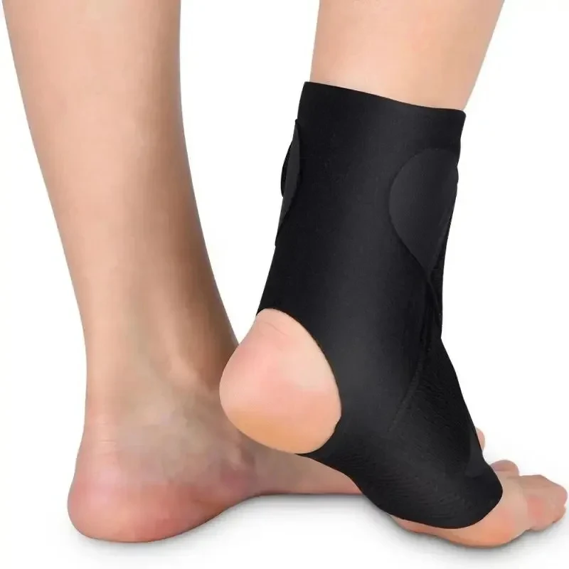 Adjustable Ankle Brace Breathable Elastic Support Sleeve for Running Basketball Volleyball - close-up detail
