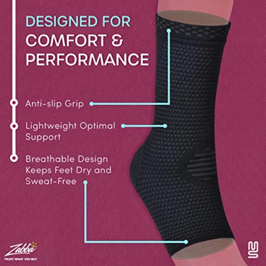 Plantar Fasciitis Ankle Brace – Arch & Tendon Support Sleeve - close-up detail