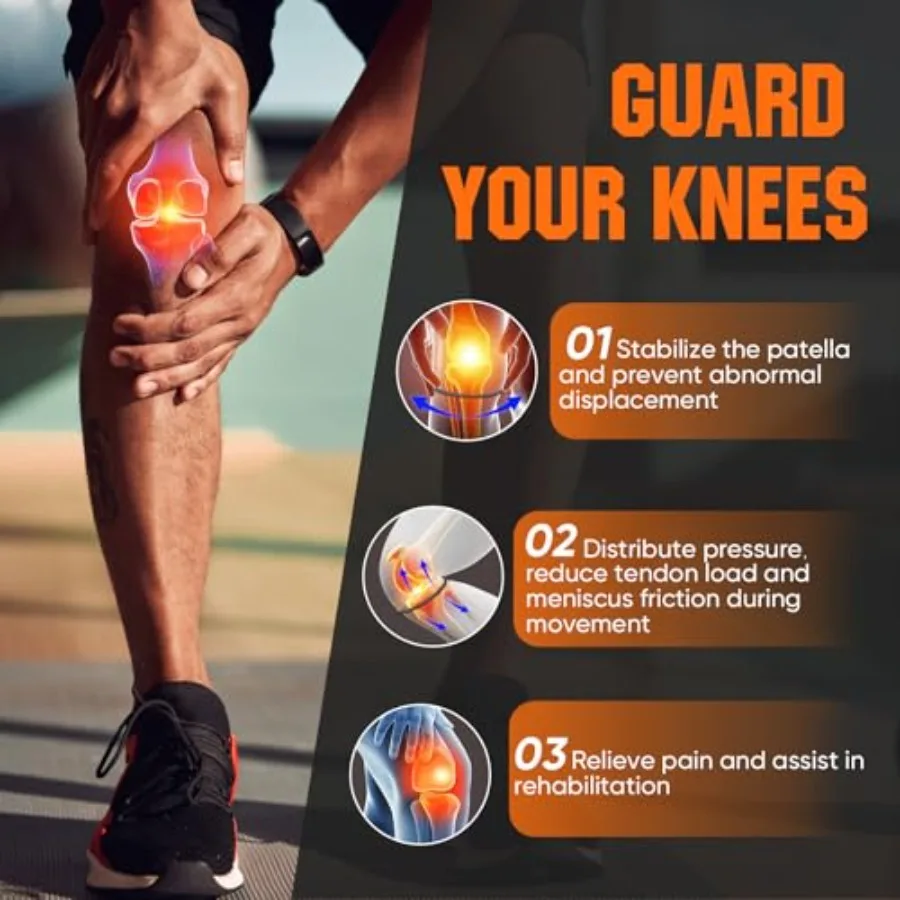 Patellar Tendon Strap – Knee Pain Relief Band for Running & Jumping - close-up detail