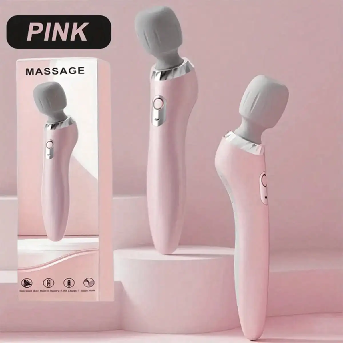 Handheld Electric Massager – 5-Speed USB Rechargeable Muscle Massager - packaging
