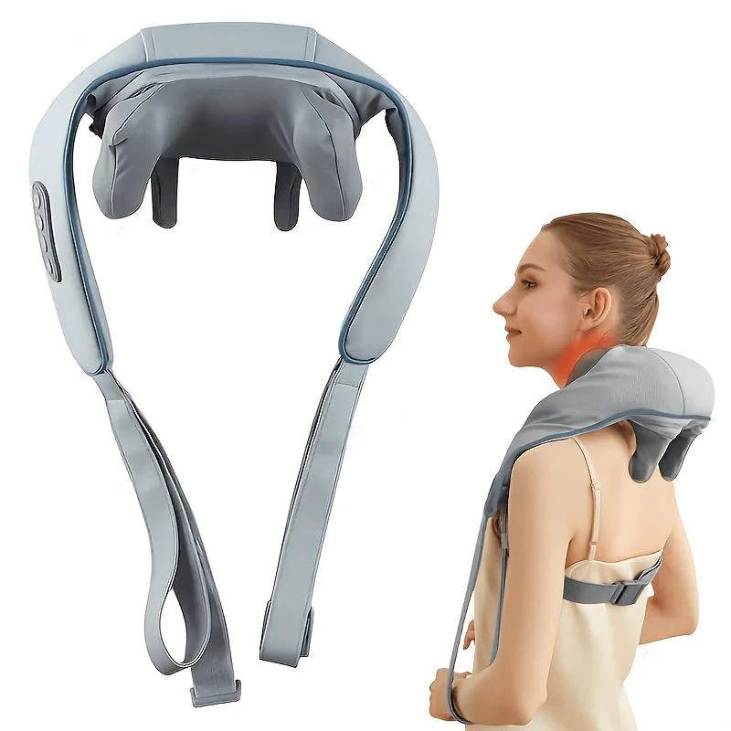 Shiatsu Neck & Shoulder Massager – Cordless, Heated, Kneading