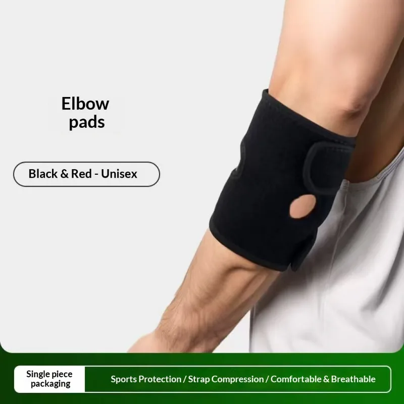Elbow Brace Wrap – Adjustable Compression Support for Tennis & Golf Elbow - in use
