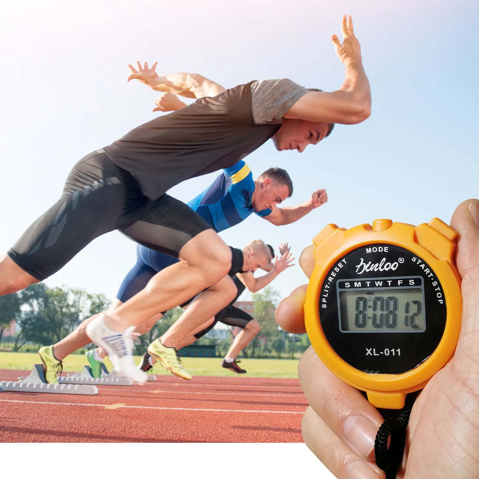 Digital Sports Stopwatch – Interval & Countdown Timer for Training - close-up detail