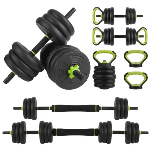 Adjustable Dumbbells 44/66/88lb – 4-in-1 Barbell & Kettlebell Home Weight Set