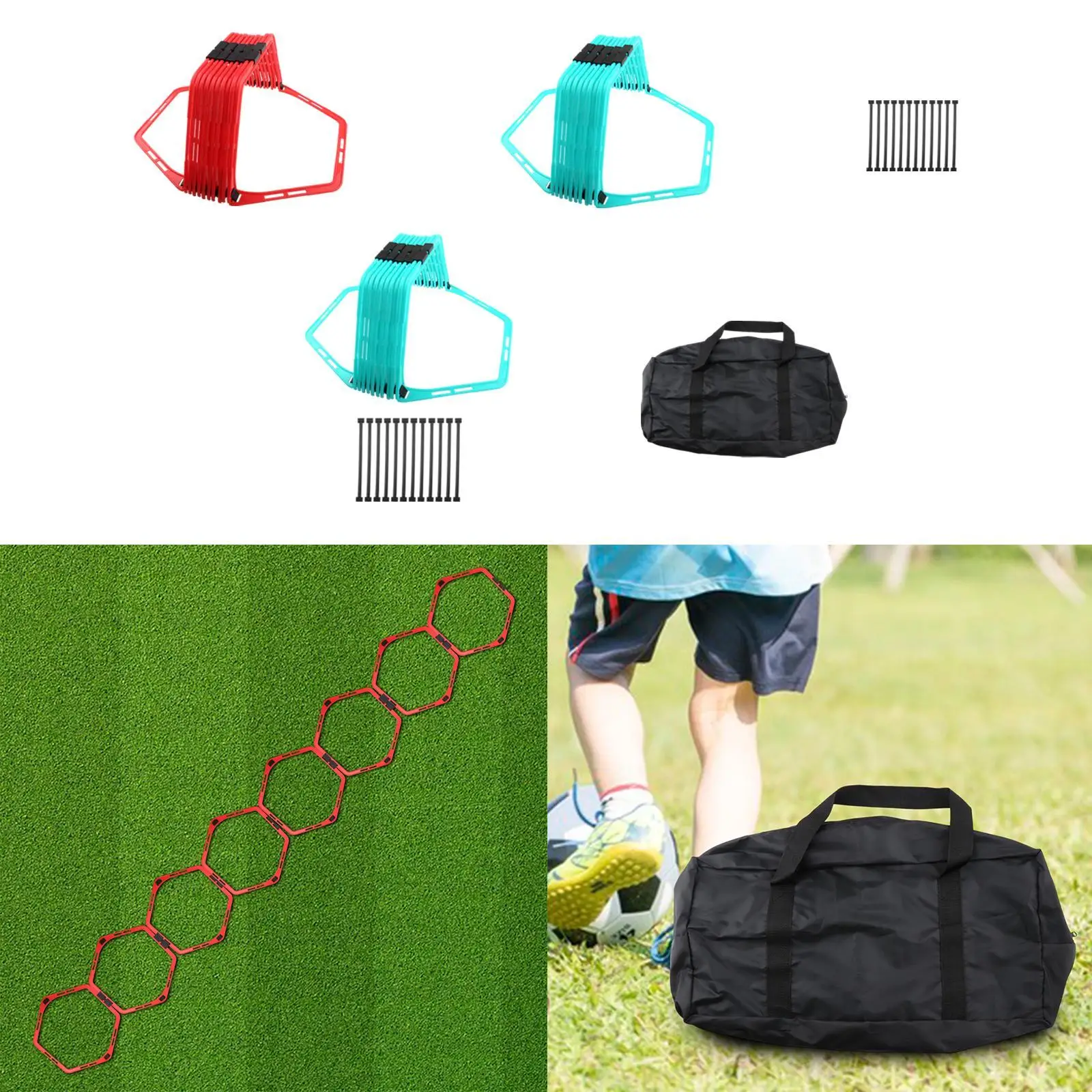 Soccer Agility Ladder Speed Multifunction Training Equipment for Kids Adults Outdoor - in use