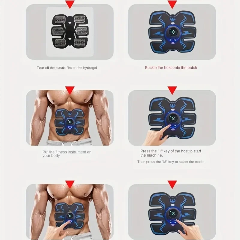 Wireless EMS Muscle Stimulator – USB Rechargeable Pulse Massager - size and dimensions