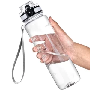 32oz Motivational Water Bottle with Time Markers – Tritan, BPA-Free
