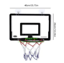 Mini Basketball Hoop for Door or Wall – Indoor Shooting Game Set for Kids & Adults - side view