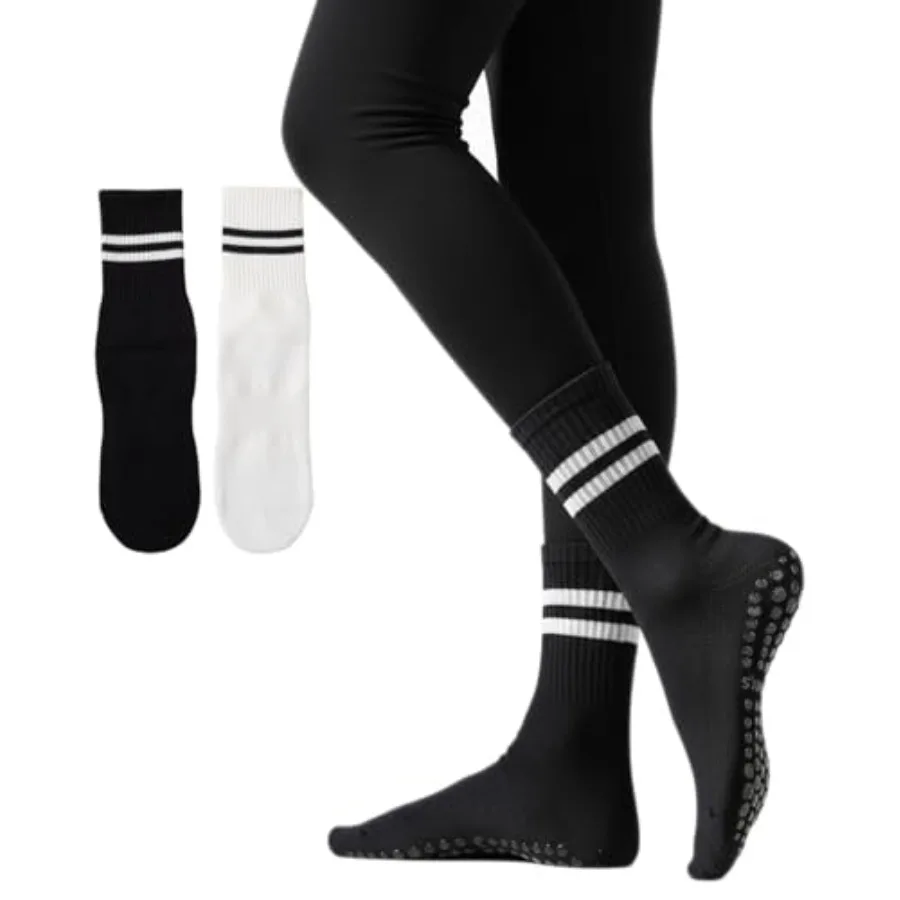 Non-Slip Pilates Grip Socks for Women – Barre, Yoga & Studio Athletic Socks - view 11