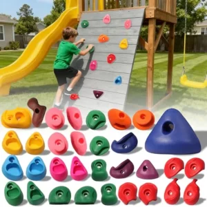 Rock Climbing Holds Set – Wall Grips Kit for Indoor & Outdoor Climbing Walls