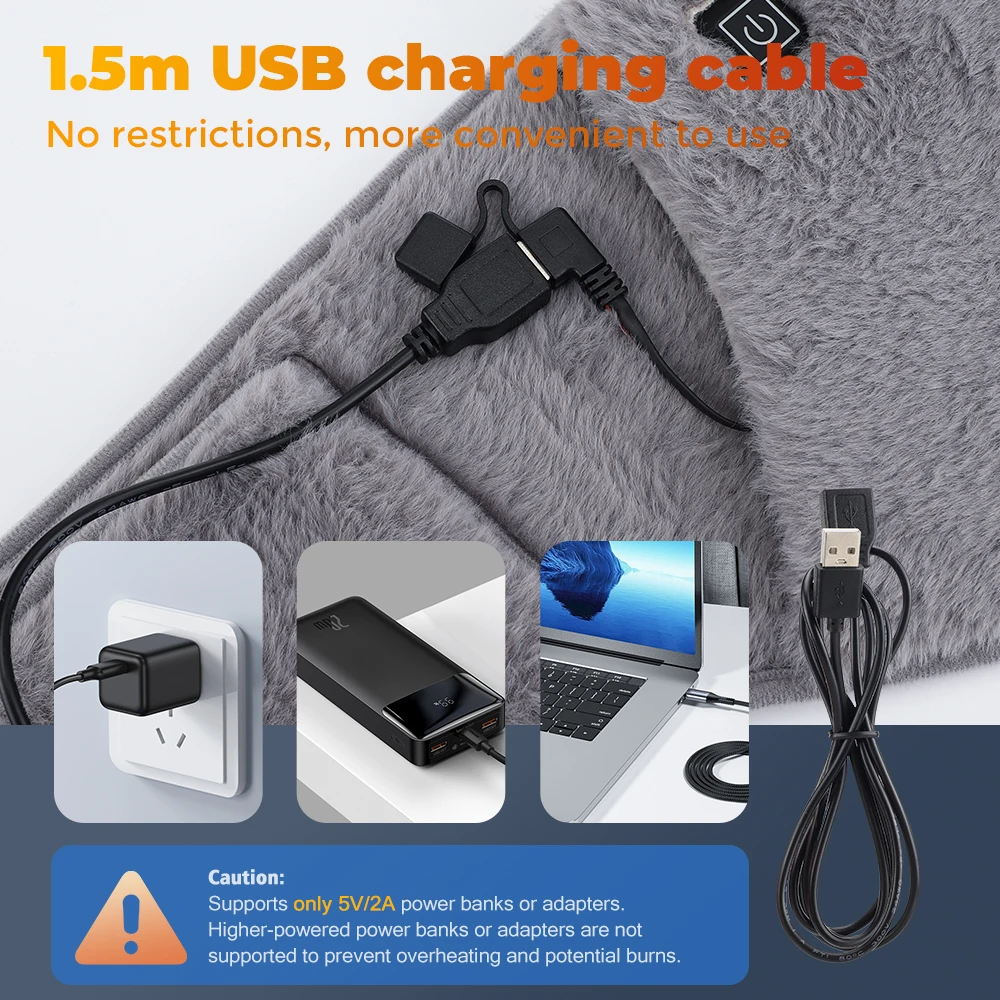 Graphene Heating Pad – 3-Level Electric Heat & Cold Therapy Pad - alternate view