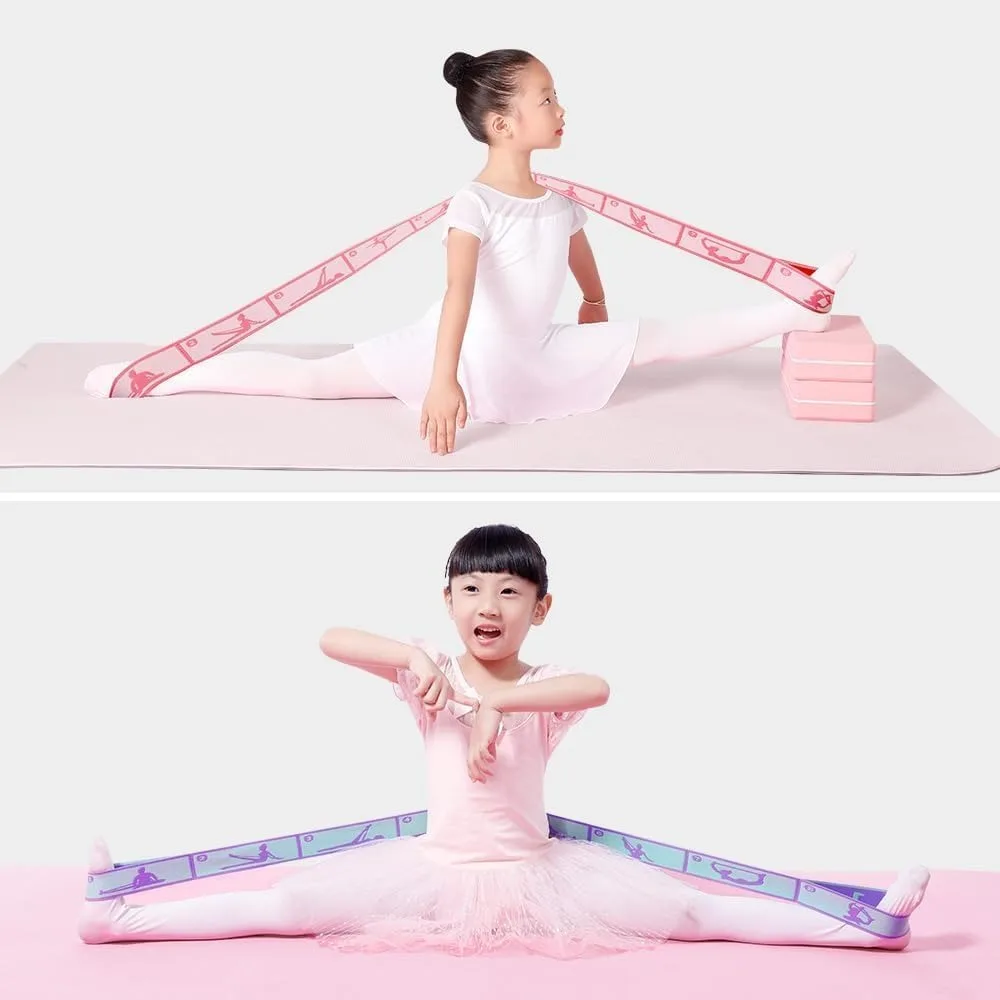 8-Loop Stretching Straps – 2pc Adjustable Yoga Flexibility Set - color options