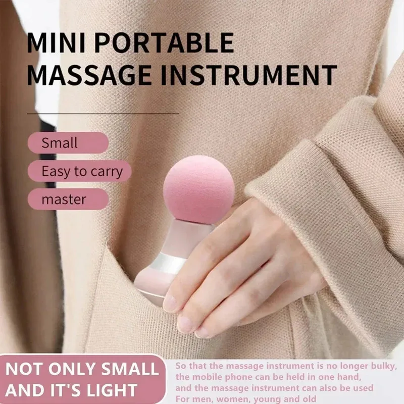 Mini Portable Massage Gun Deep Tissue Percussion Handheld Muscle Massager for - size and dimensions