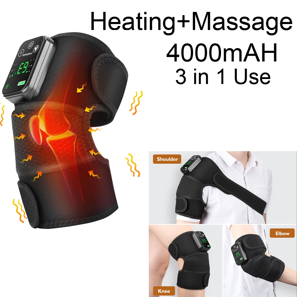 Electric Shoulder Massager with Heat – Vibration Heated Shoulder Wrap - texture detail
