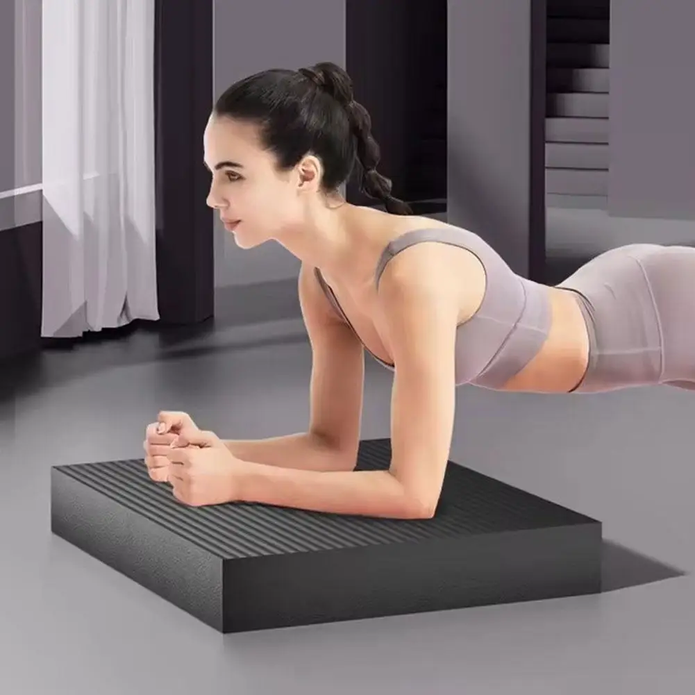 Balance Training Pad – Non-Slip High-Rebound Foam Stability & Kneeling Mat - in use