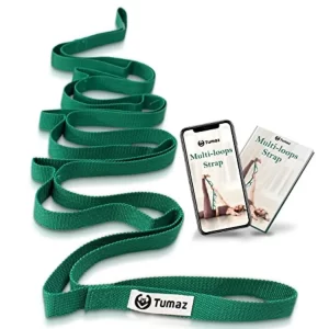 Non-Elastic Stretching Strap – 10-Loop Yoga Flexibility Strap