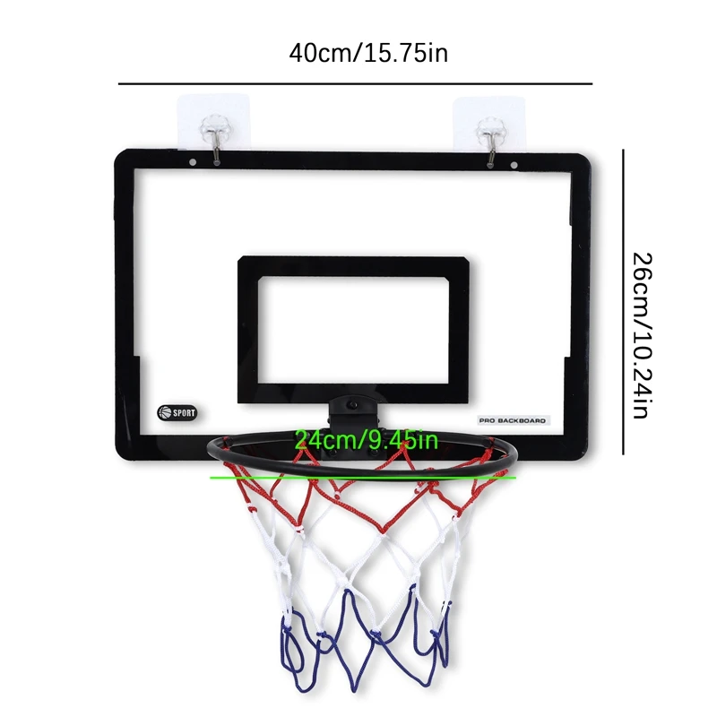 Mini Basketball Hoop for Door or Wall – Indoor Shooting Game Set for Kids & Adults