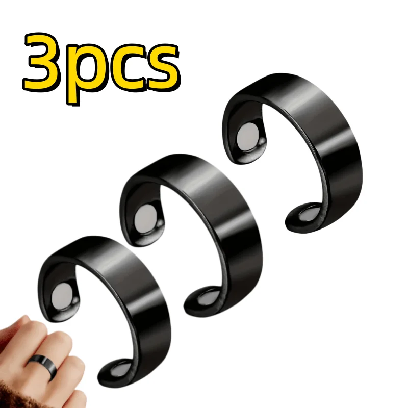 Acupressure Anti-Snoring Rings 3-Pack – Battery-Free Bedtime Ritual for Better Sleep