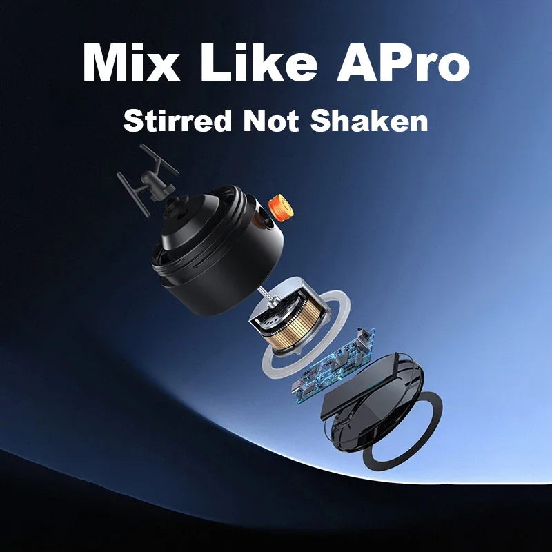 Electric Protein Shaker Bottle 700ml – USB-C Rechargeable Self-Stirring Mixer - close-up detail