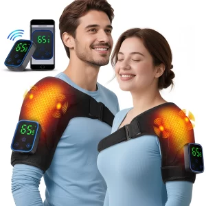 App-Controlled Shoulder Massager – Graphene Heat & Vibration