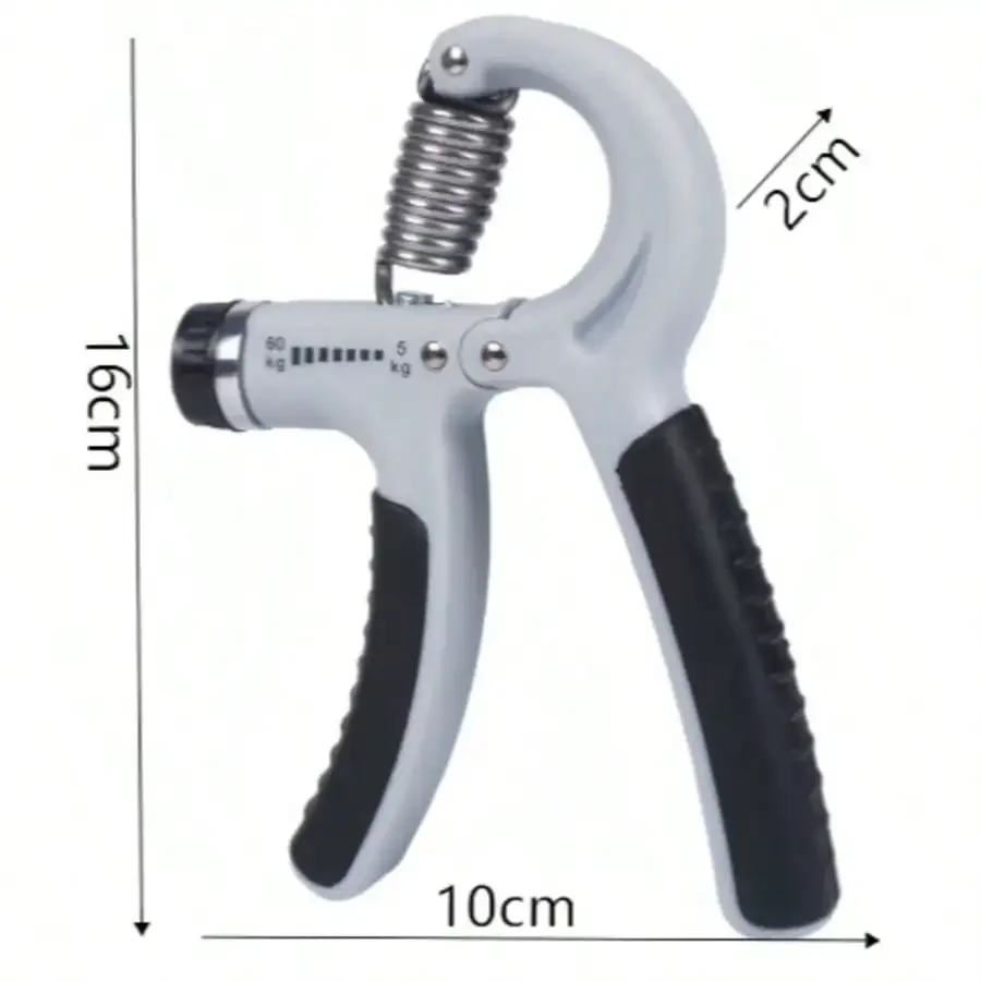 Adjustable Hand Grip Strengthener with Counter – Forearm & Finger Trainer - size and dimensions