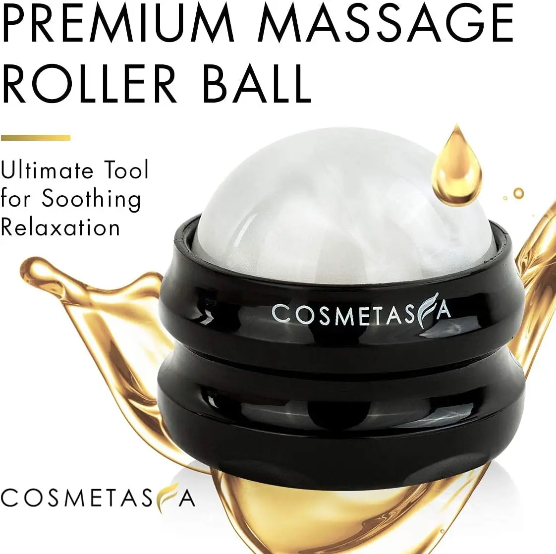 Massage Roller Ball – Handheld Trigger Point Tool for Back, Feet & Shoulders - in use